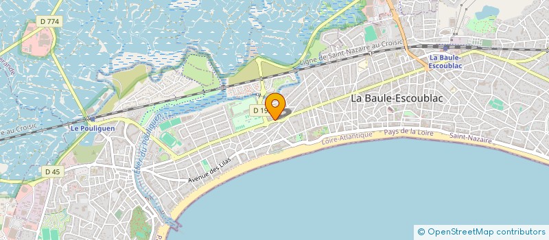 localisation de l'entreprise MONSIEUR PHILIPPE CARPENTIER à LA BAULE-ESCOUBLAC