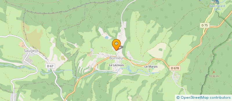 localisation de l'entreprise MONSIEUR PHILIPPE CARREZ  BONLIEU