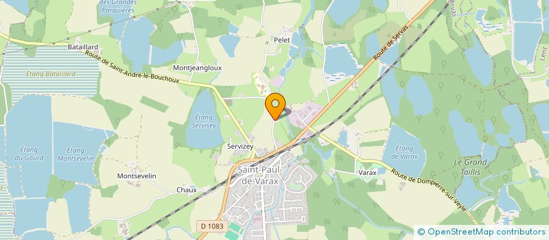 localisation de l'entreprise MONSIEUR PHILIPPE CARTELLIER  SAINT-PAUL-DE-VARAX