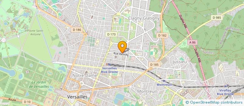 localisation de l'entreprise MONSIEUR PHILIPPE CASANOVA à VERSAILLES