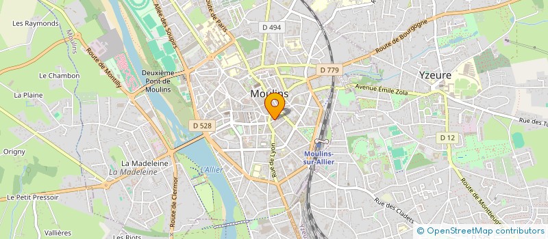 localisation de l'entreprise MONSIEUR PHILIPPE CASAS  MOULINS