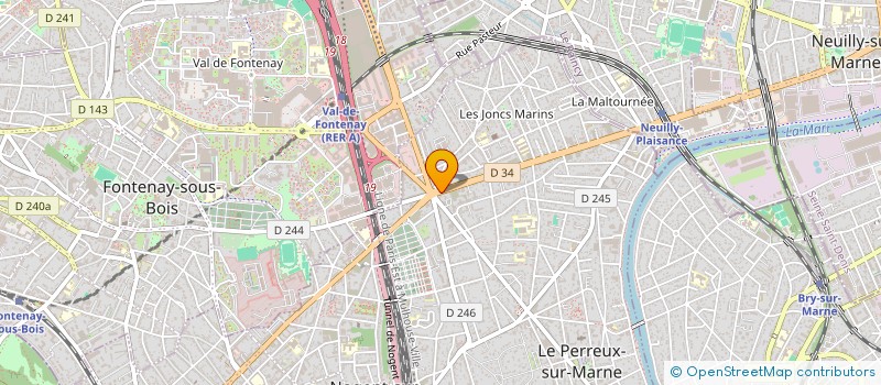 localisation de l'entreprise MONSIEUR PHILIPPE CASSEDANE  LE PERREUX-SUR-MARNE