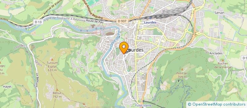 localisation de l'entreprise MONSIEUR PHILIPPE CASTAING  LOURDES