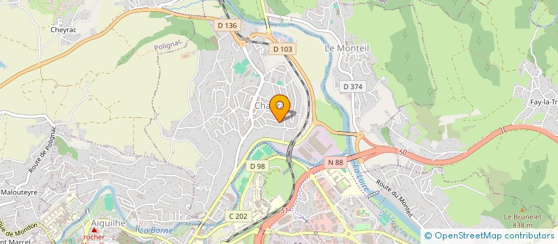 localisation de l'entreprise MONSIEUR PHILIPPE CASTELAIN  CHADRAC