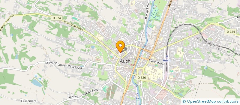 localisation de l'entreprise MONSIEUR PHILIPPE CASTELLI  AUCH
