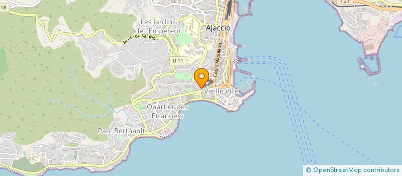 localisation de l'entreprise MONSIEUR PHILIPPE CASTELLIN à AJACCIO