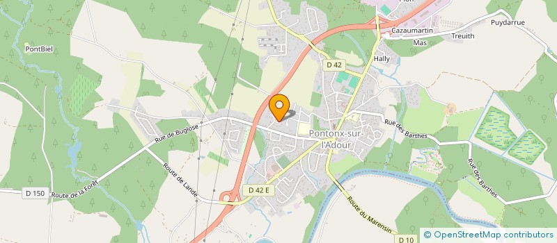 localisation de l'entreprise MONSIEUR PHILIPPE CASTETS  PONTONX-SUR-L'ADOUR