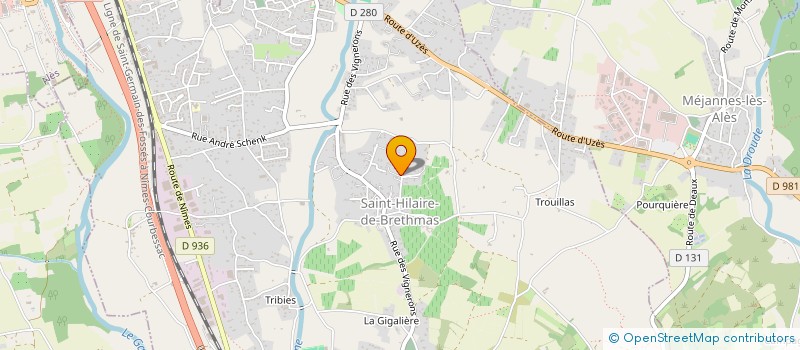 localisation de l'entreprise MONSIEUR PHILIPPE CASTILLO  SAINT-HILAIRE-DE-BRETHMAS