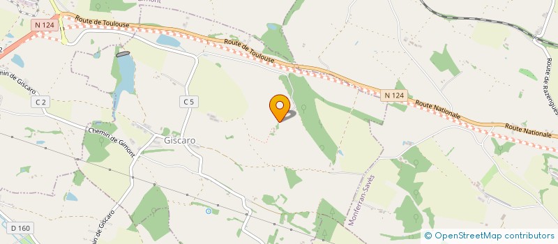 localisation de l'entreprise MONSIEUR PHILIPPE CASTIN  GIMONT