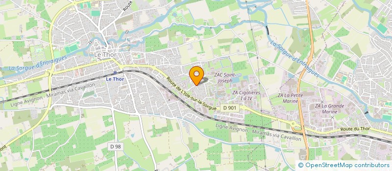 localisation de l'entreprise MONSIEUR PHILIPPE CATINAUD à LE THOR