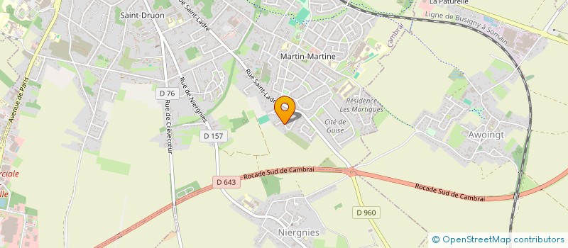 localisation de l'entreprise MONSIEUR PHILIPPE CATTELIN  CAMBRAI