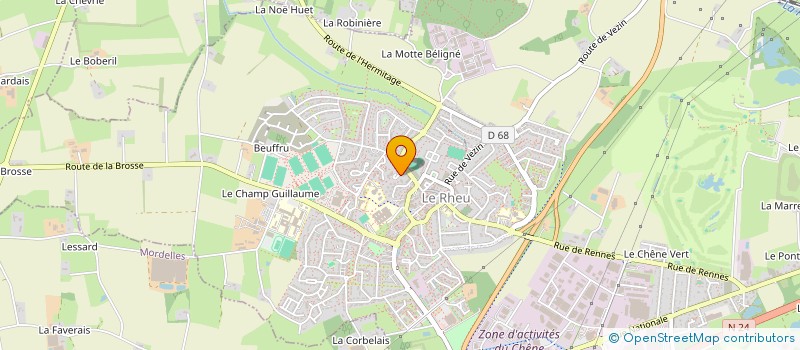 localisation de l'entreprise MONSIEUR PHILIPPE CAUBET  LE RHEU