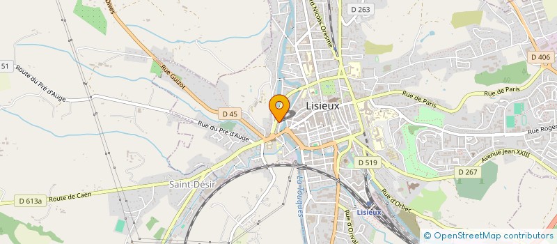 localisation de l'entreprise MONSIEUR PHILIPPE CAUCHE à LISIEUX