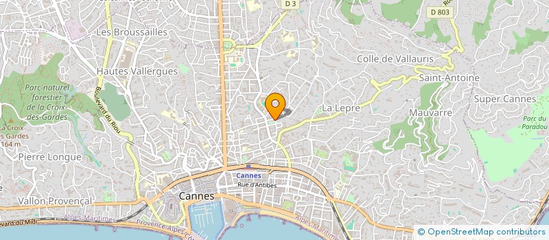 localisation de l'entreprise MONSIEUR PHILIPPE CAUCHEFER à CANNES