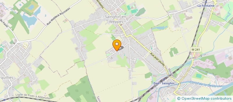 localisation de l'entreprise MONSIEUR PHILIPPE CAULIER à SAINGHIN-EN-WEPPES