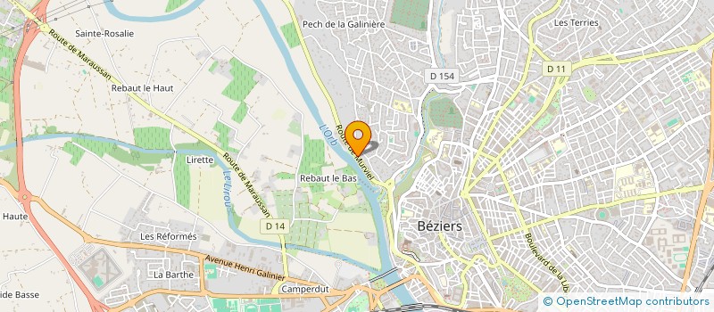 localisation de l'entreprise MONSIEUR PHILIPPE CAUMIL  BEZIERS