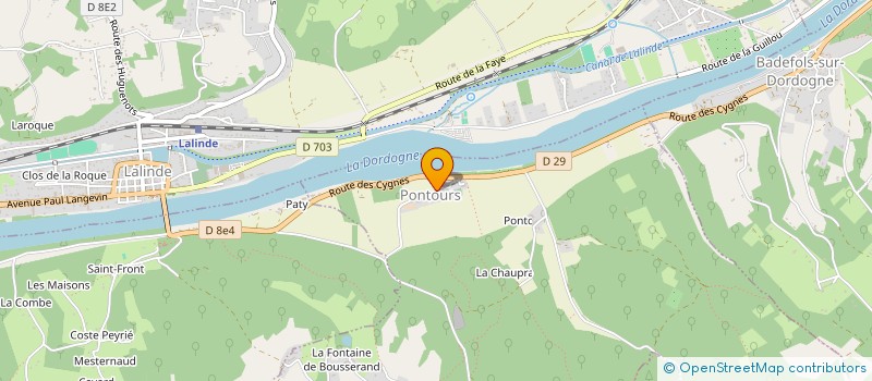 localisation de l'entreprise MONSIEUR PHILIPPE CAUNAC  PONTOURS