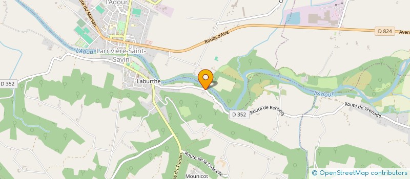 localisation de l'entreprise MONSIEUR PHILIPPE CAZAUX  LARRIVIERE-SAINT-SAVIN