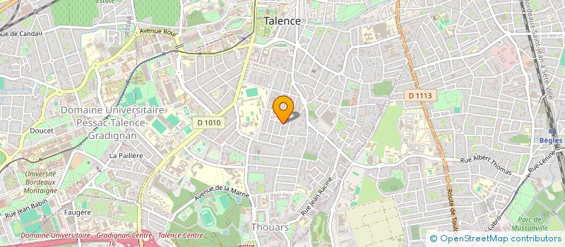 localisation de l'entreprise MONSIEUR PHILIPPE CAZEAU  TALENCE