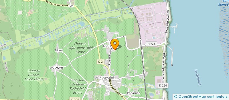 localisation de l'entreprise MONSIEUR PHILIPPE CAZEAU  PAUILLAC