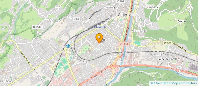 localisation de l'entreprise MONSIEUR PHILIPPE CEBRIAN-MARTINEZ  ALBERTVILLE