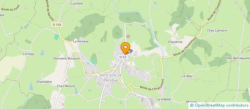 localisation de l'entreprise MONSIEUR PHILIPPE CELLE  SAINT-JUST-LA-PENDUE