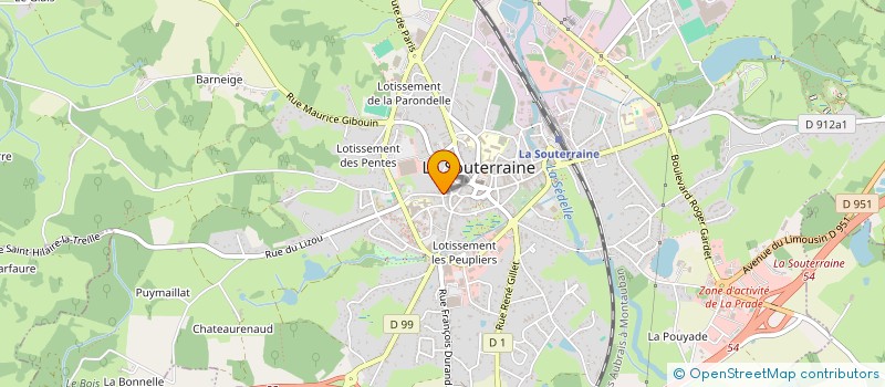 localisation de l'entreprise MONSIEUR PHILIPPE CHABASSE à LA SOUTERRAINE