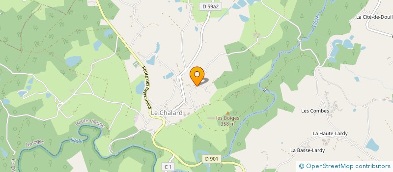 localisation de l'entreprise MONSIEUR PHILIPPE CHABASSIER à LE CHALARD