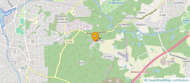 localisation de l'entreprise MONSIEUR PHILIPPE CHABAUD à CAPBRETON