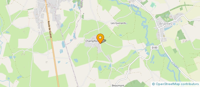 localisation de l'entreprise MONSIEUR PHILIPPE CHACQUENEAU à BRIANTES