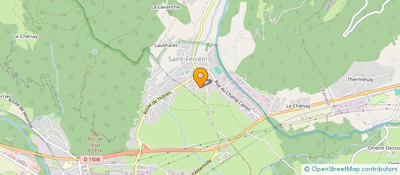 localisation de l'entreprise MONSIEUR PHILIPPE CHAFFAROD  SAINT-FERREOL