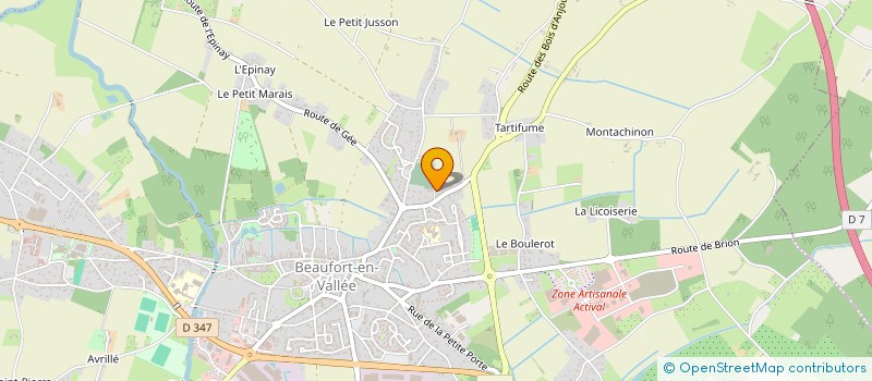 localisation de l'entreprise MONSIEUR PHILIPPE CHAGNOT à BRISSAC LOIRE AUBANCE