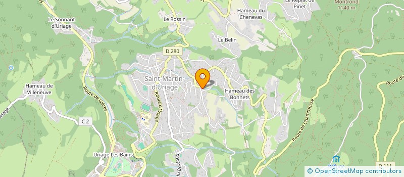 localisation de l'entreprise MONSIEUR PHILIPPE CHAILLAN  SAINT-MARTIN-D'URIAGE