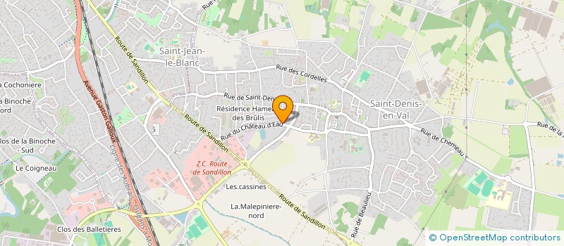 localisation de l'entreprise MONSIEUR PHILIPPE CHALAYER à SAINT-DENIS-EN-VAL
