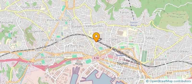 localisation de l'entreprise MONSIEUR PHILIPPE CHAMAILLARD  TOULON