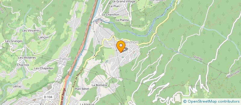 localisation de l'entreprise MONSIEUR PHILIPPE CHAMBON  VENTHON