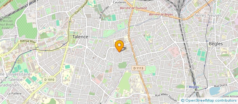 localisation de l'entreprise MONSIEUR PHILIPPE CHAMINADE  TALENCE