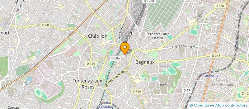 localisation de l'entreprise MONSIEUR PHILIPPE CHAMINAND à BAGNEUX