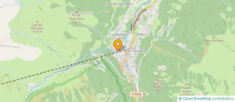 localisation de l'entreprise MONSIEUR PHILIPPE CHAMPAGNAT  CAUTERETS