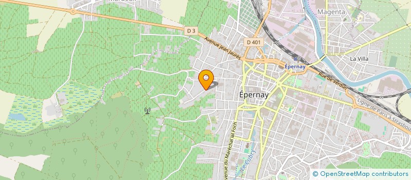 localisation de l'entreprise MONSIEUR PHILIPPE CHAMPAGNE à EPERNAY