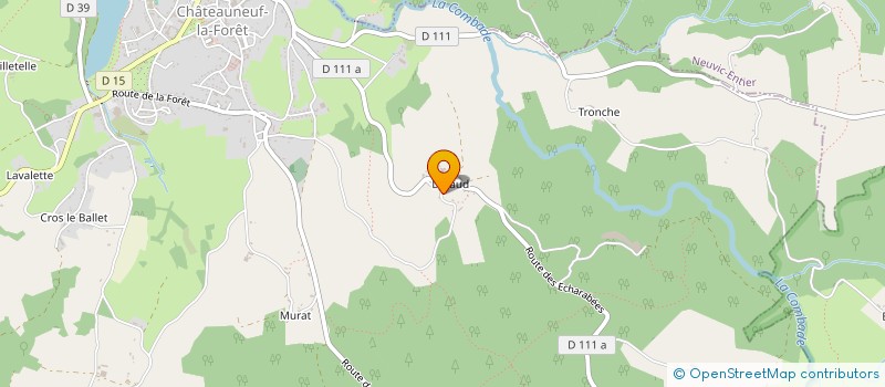 localisation de l'entreprise MONSIEUR PHILIPPE CHAMPEAU  CHATEAUNEUF-LA-FORET