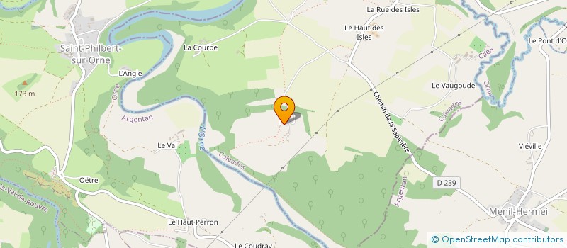 localisation de l'entreprise MONSIEUR PHILIPPE CHAMPIN  PIERREFITTE-EN-CINGLAIS