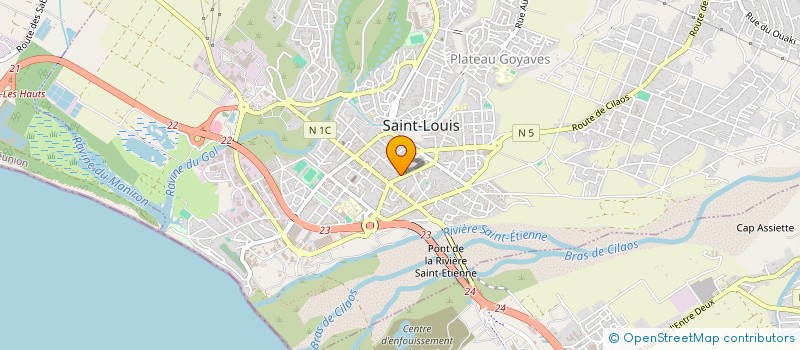 localisation de l'entreprise MONSIEUR PHILIPPE CHANE YU CHEUNG à SAINT-LOUIS