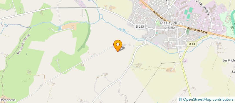 localisation de l'entreprise MONSIEUR PHILIPPE CHANTEAU  MESLAY-DU-MAINE