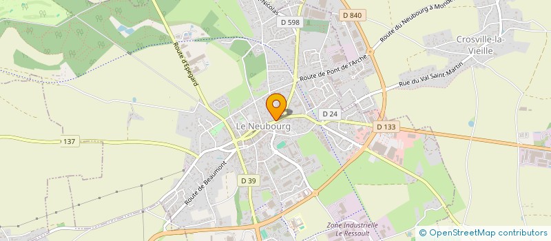 localisation de l'entreprise MONSIEUR PHILIPPE CHAPELLE  LE NEUBOURG