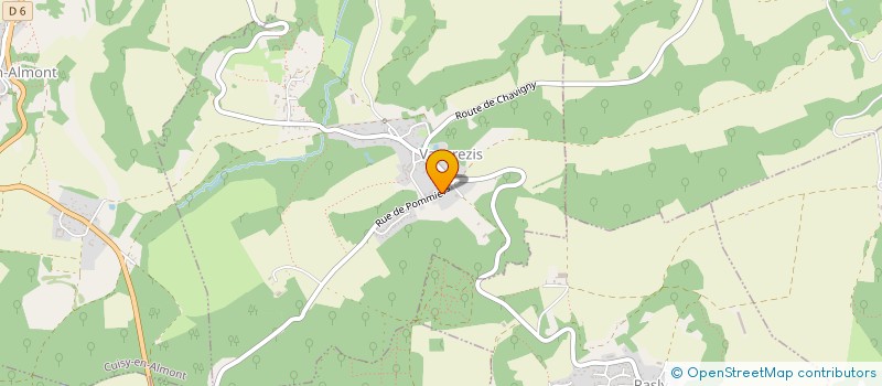 localisation de l'entreprise MONSIEUR PHILIPPE CHAPRON  VAUXREZIS