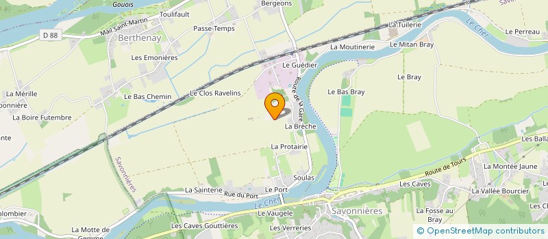 localisation de l'entreprise MONSIEUR PHILIPPE CHARDON  SAVONNIERES