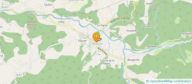 localisation de l'entreprise MONSIEUR PHILIPPE CHARDON à MASSAT