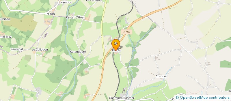 localisation de l'entreprise MONSIEUR PHILIPPE CHARLES  CALLAC