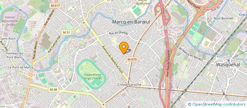 localisation de l'entreprise MONSIEUR PHILIPPE CHARLET à MARCQ-EN-BARŒUL